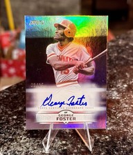 2025 Topps Stadium Club GEORGE FOSTER #/25 ON CARD FOIL AUTO Cincinnati Reds