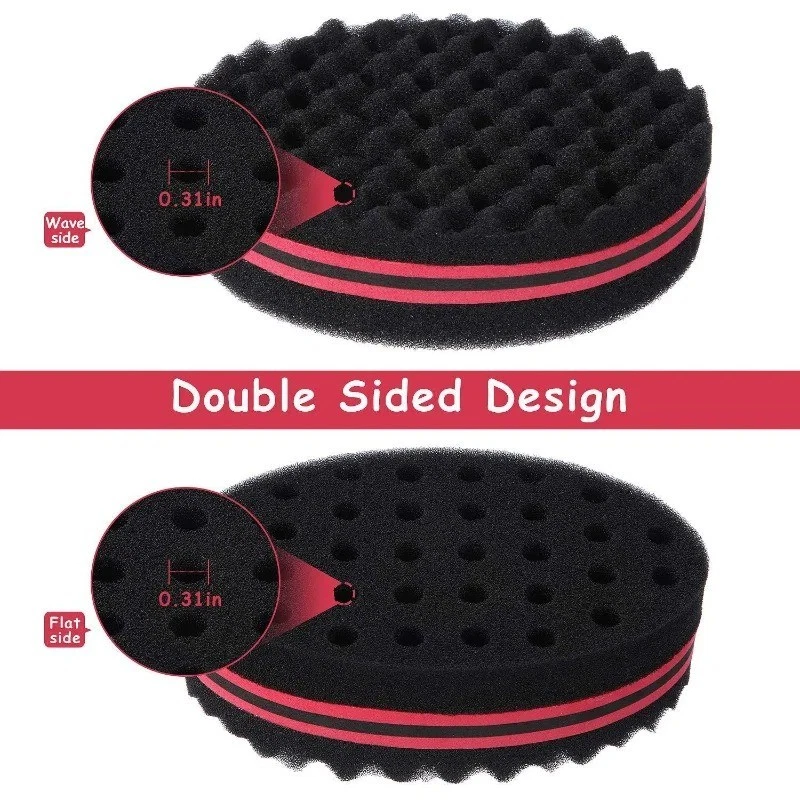Hair Sponge Magic Barber Twist Curl Brush Sponge Dreads Locking Afro Coil Comb - Image 4 of 4