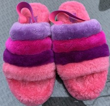 Ugg Womens Fluff Yeah Slide Sheepskin Slipper Berrylicious Sz 5