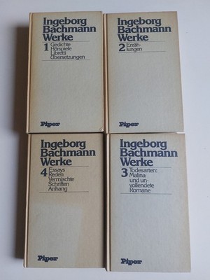 Ingeborg Bachmann - WERKE , 4 Bände Piper, gebunden