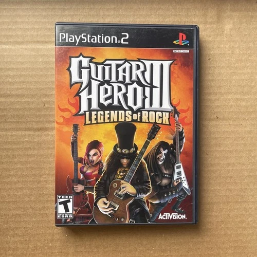 Guitar Hero 3 III Legends of Rock PS2 Sony Playstation 2 CIB Tested Working
