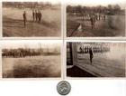 x4 WW1 WWI Army Military Pictures Photos Soldiers on Review Marching Inspection
