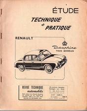 ▬►  RENAULT DAUPHINE - RTA REVUE TECHNIQUE  AUTOMOBILE DE 1958