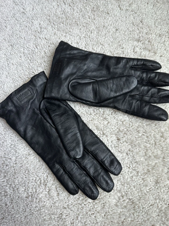 Moschino Cheap And Chic  touch screen leather gloves - Image 4 of 4