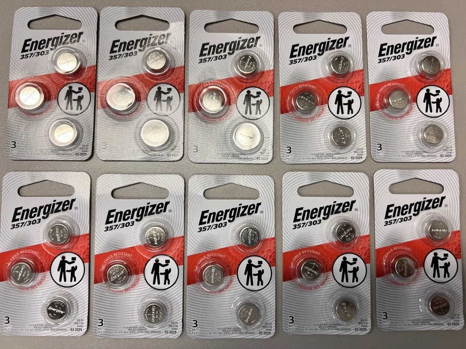 ENERGIZER BATTERIES 103 Batteries  TOTAL 357/303 NEW FREE SHIPPING - Image 4 of 4