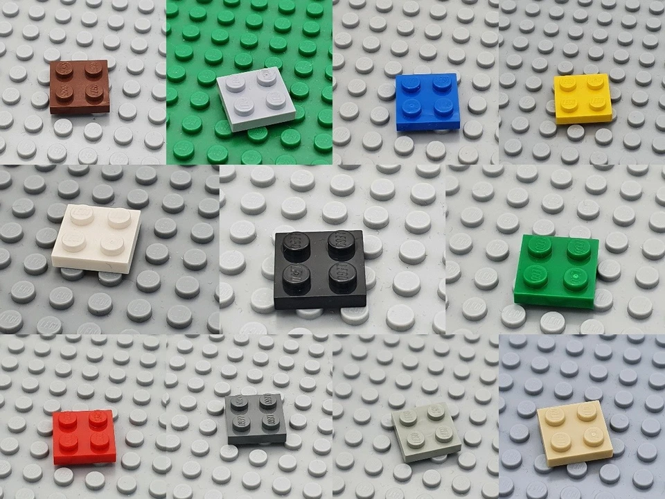 LEGO® 10x Stein Platte Flach Basic Brick 2x2 - 3022 - Diverse Farben - Bild 2 von 2