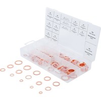 Bgs 8052 Dichtring-Sortiment Kupfer 150-Tlg. Im Sortimentskasten