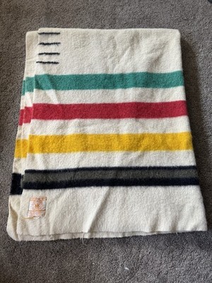 Vintage Rare Sterling Stripe Hudson's Bay 4 Point 100% Wool