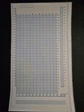 1  Blank Brother Electroknit Mylar Pattern Sheet