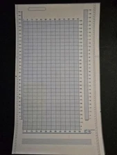 1  Blank Brother Electroknit Mylar Pattern Sheet