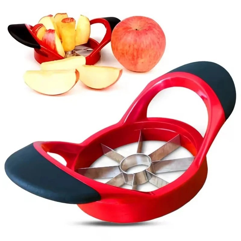 Commerciële fruitsnijderwig, citroen/limoensnijder, zware 6-delige 8-delige gemakkelijke wengel met roestvrijstalen mes voor bars, restaurantfeesten, keukengereedschap (maat: 8 sectie