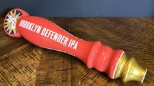 Brooklyn Defender IPA Beer Tap Handle Red And White 12”