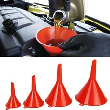 4 Plastic Funnel Set Auto Home Kitchen Garden Engine Oil Water Tool 2" 3" 4" 5"