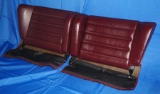 1974-1989 Porsche 911 930 Burgundy Rear Upper Seat Cushion Pair Oem Coupetarga