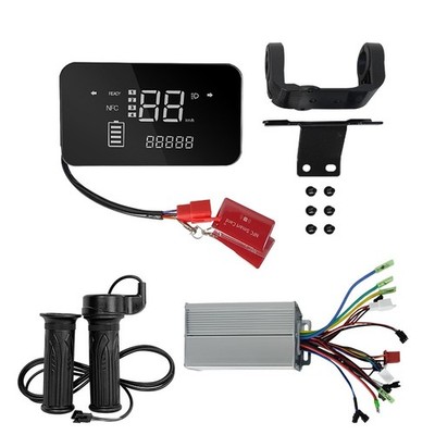 JAUOPAY Ebike Controller Kit, LCD Display Panel, Controller, Twist Throttle