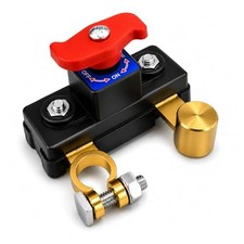 Battery Disconnect Switch 12V 24V, Pure Copper Manual Rotary Power Cut-Off