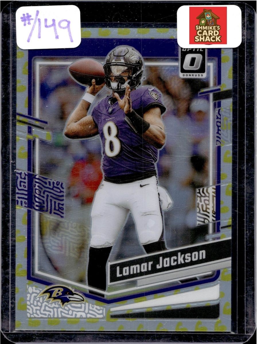 2023 Donruss Optic #14 Lamar Jackson Flex #/149