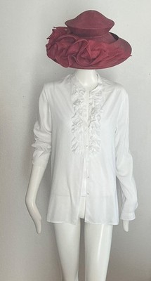 Robert Friedman Bluse Rüschen weiß NP159 