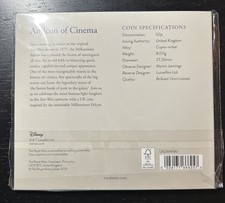 Star Wars 2024 Millennium Falcon 50p Münze BU Royal Mint Pack Farbe versiegelt