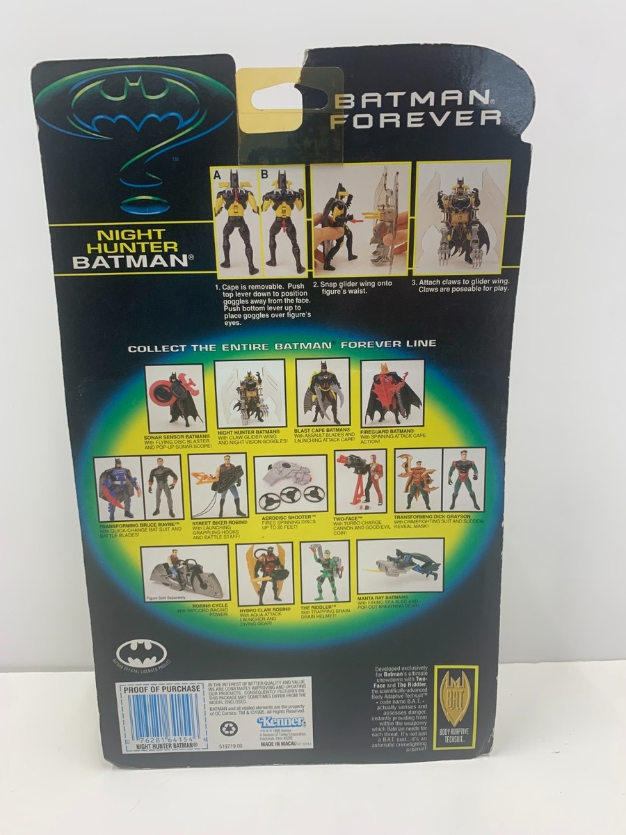 1995 Vintage Kenner Batman Forever Night Hunter Batman Action