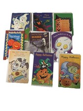 Halloween Greeting Cards Lot Of 10. 1990-2000s. Full Size New With Envelopes A