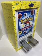 $2 Vend Yellow 3 Column Sticker Pokemon Card Vending Machine Trading Cards Keys