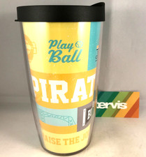 Pittsburgh Pirates MLB Tervis Tumbler Drinking Beverage Cup w/lid 16oz