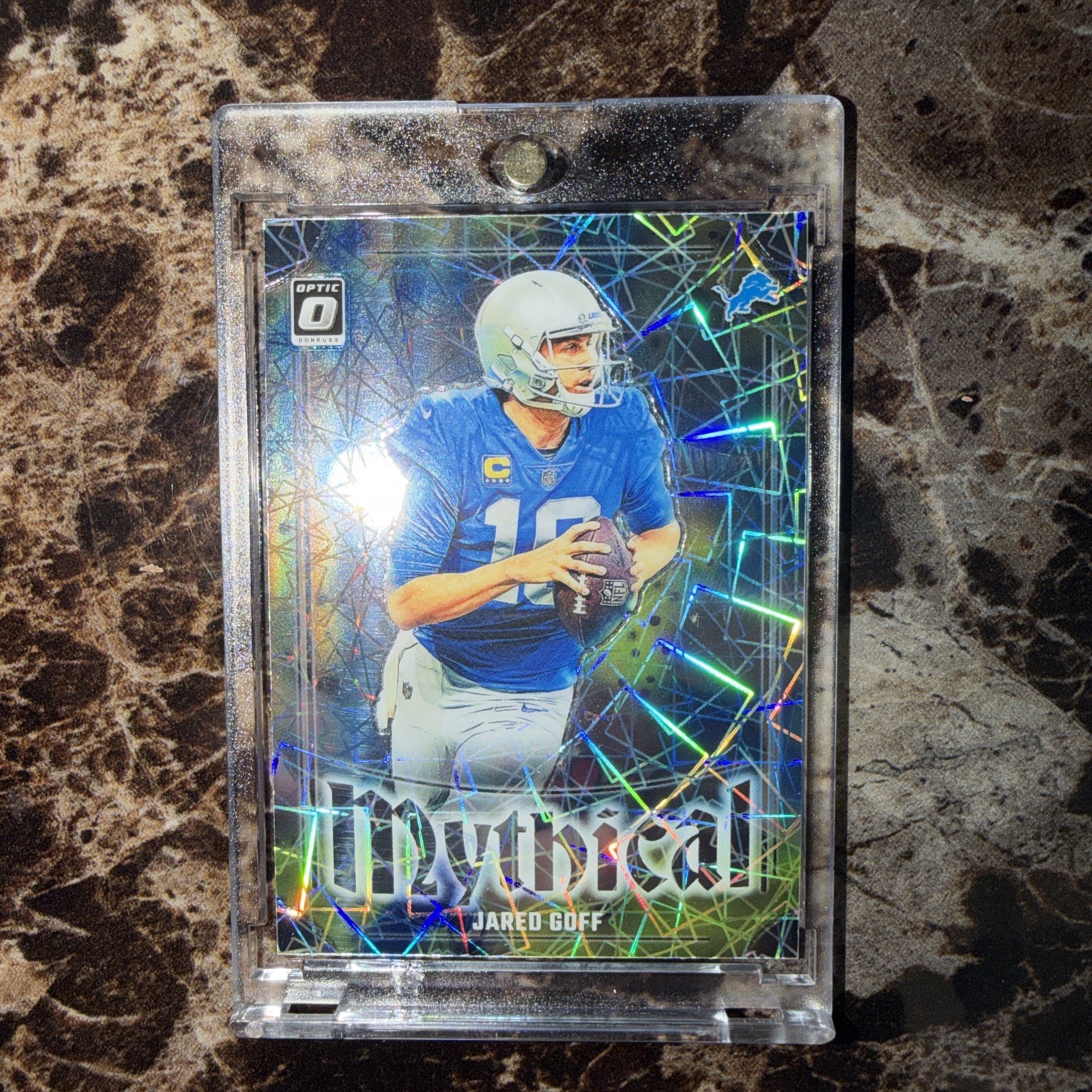 2023 Panini Donruss Optic Football - Mythical #2 Jared Goff SSP CASE HIT Lions