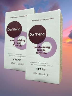 DerMend Bruise Formula Moisturizing Cream 4.5 oz (2 Pack) Anti-Bruise