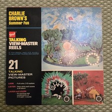 VTG Talking View-Master Set "Charlie Brown's Summer Fun" Set AVB548 By GAF