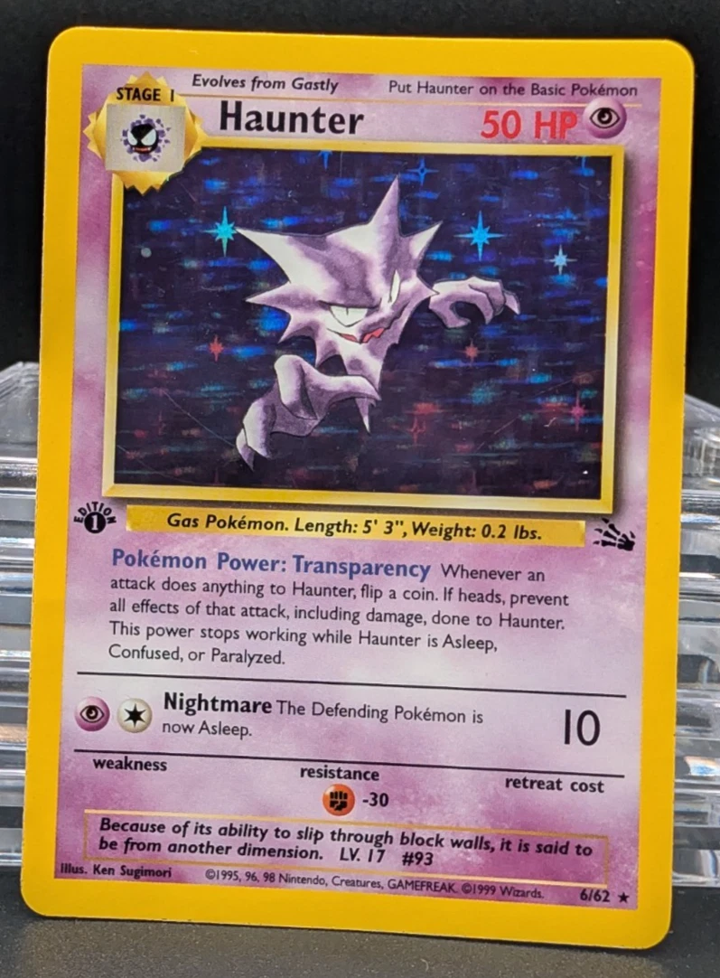 Pokémon TCG 1st Edition English Holo Rare Individual Collectible