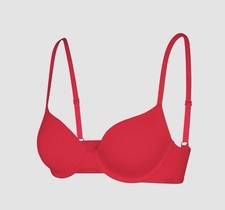 Sujetador Demi acolchado Savage X Fenty, Cotton Essentials. Rojo atemporal. 38D. Nuevo con etiquetas.