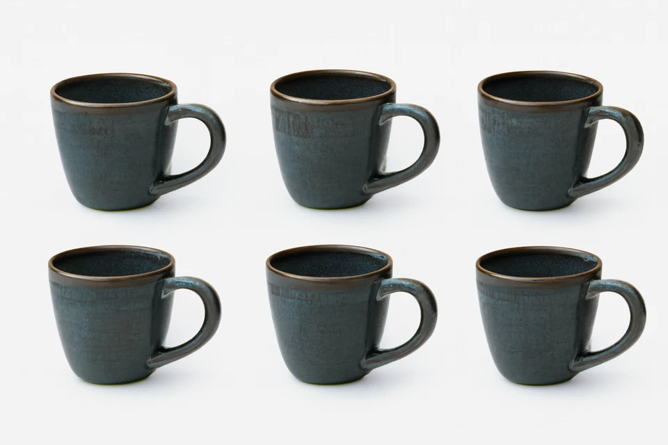 ASA Selection Henkelbecher Denim 025l Stoneware 6er Set Becher Tassen