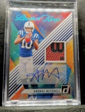 2024 Panini Donruss SSP Adonai Mitchell Leather Kings Relic Auto /10 Blue (RPA)