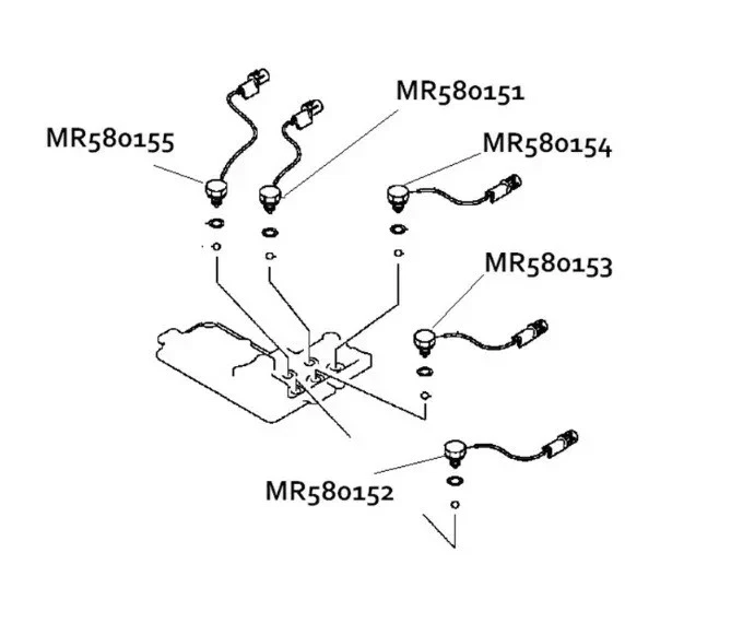 ⭐KIT 5 bulbi 4WD mitsubishi PAJERO MR580151 MR580152 MR580153 MR580154 MR580155 - Image 4 of 4