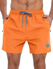 Mens Swim Trunks 5 inch Board Shorts Quick Dry Bathing Suits with Mesh Lining...