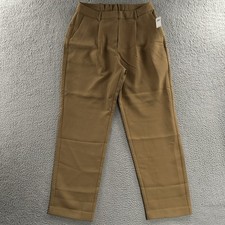 Old Navy Womens Pants Khaki Size Large Taylor Straight Trouser Polyester Blend