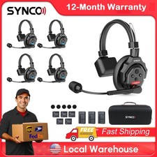 Synco Xtalk X5 2.4G Full-Duplex Headset Wireless Intercom System For 5-Person