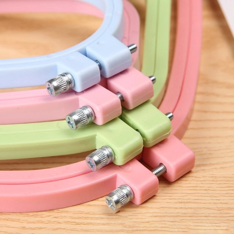 5 Pcs Crosses Stitching Hoop Square Embroidery Hoop Embroidery Frames for Craft - Image 4 of 4