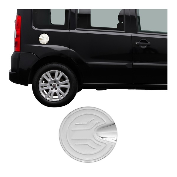 Tankdeckel Blenden Tankverschluss FüR Fiat Doblo 2000-2010 Edelstahl Chrom-image