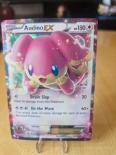 .Audino EX 84/124 Ultra Rare Holo - Pokémon TCG Fates Collide LP/Good Condition