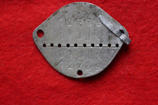 PLAQUE D'IDENTITÉ FRANCAISE MODÈLE 1918 - DIJON (CÔTE-D'OR) 1945 - WW II