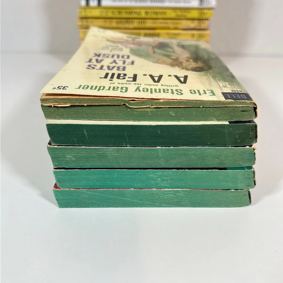 Vintage 1950s Erle Stanley Gardner Lot 15 Perry Mason - Fair, Worn Condition Foto 2 de 4