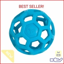JW Pet Hol-ee Roller Dog Toy Puzzle Ball, Natural Rubber, Small (3 Inch Diameter