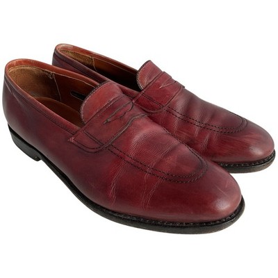 Allen Edmonds Lake Forrest Oxblood Leather Penny Loafers  display picture 1
