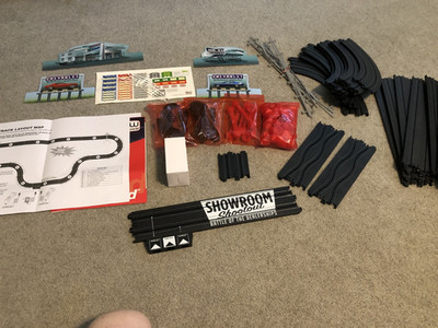 GREAT PRICE ! Complete AW/Tomy/AFX- HO Scale Electric Race Set/Track-Read & View