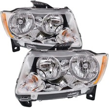Headlights Pair Fits Jeep Grand Cherokee 11-13 Capa Headlamp Ch2502224 Ch2503224