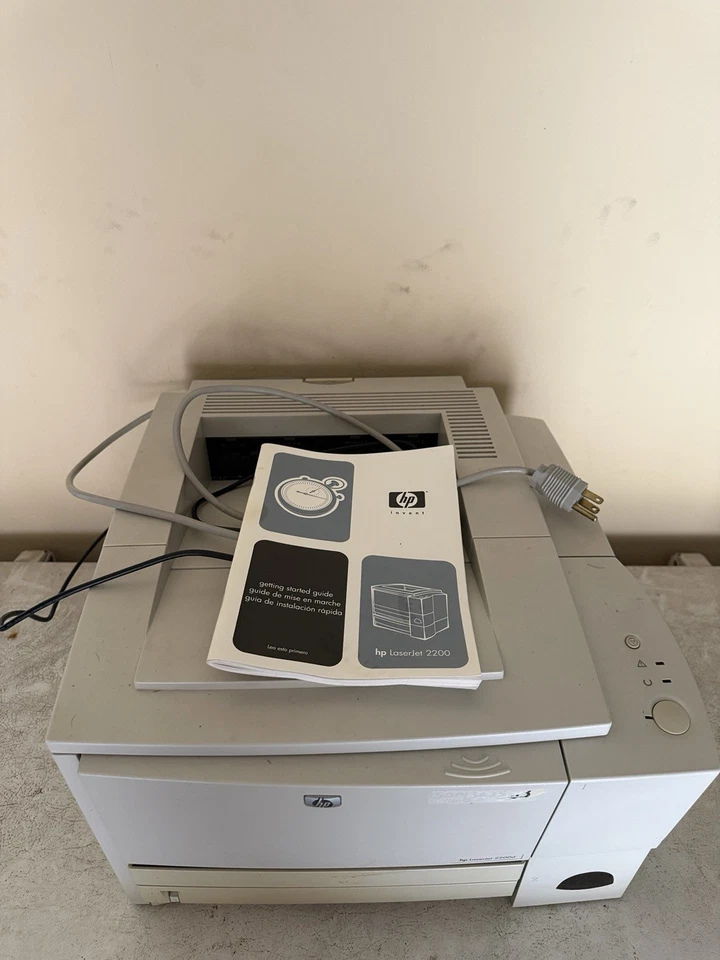 HP laserjet 2200d Printer W/ Power Cord And Manual - Working!! - Image 2 of 3