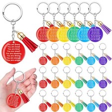 Llavero inspirador a granel, regalo de fiesta de graduaci n para 24 Redondo