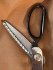 Vintage Clauss Pinking Zig Zag Cut Shears  Heavy Duty Scissors Chrome Plated — photo 6
